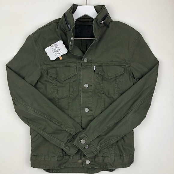 levi's commuter jacket olive